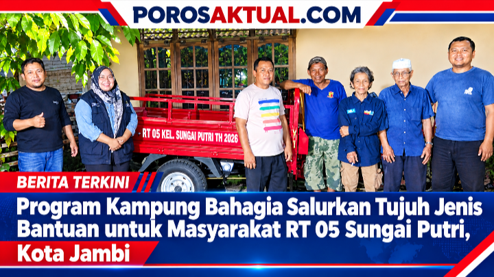 Program Kampung Bahagia Salurkan Tujuh Jenis Bantuan untuk Masyarakat RT 05 Sungai Putri, Kota Jambi